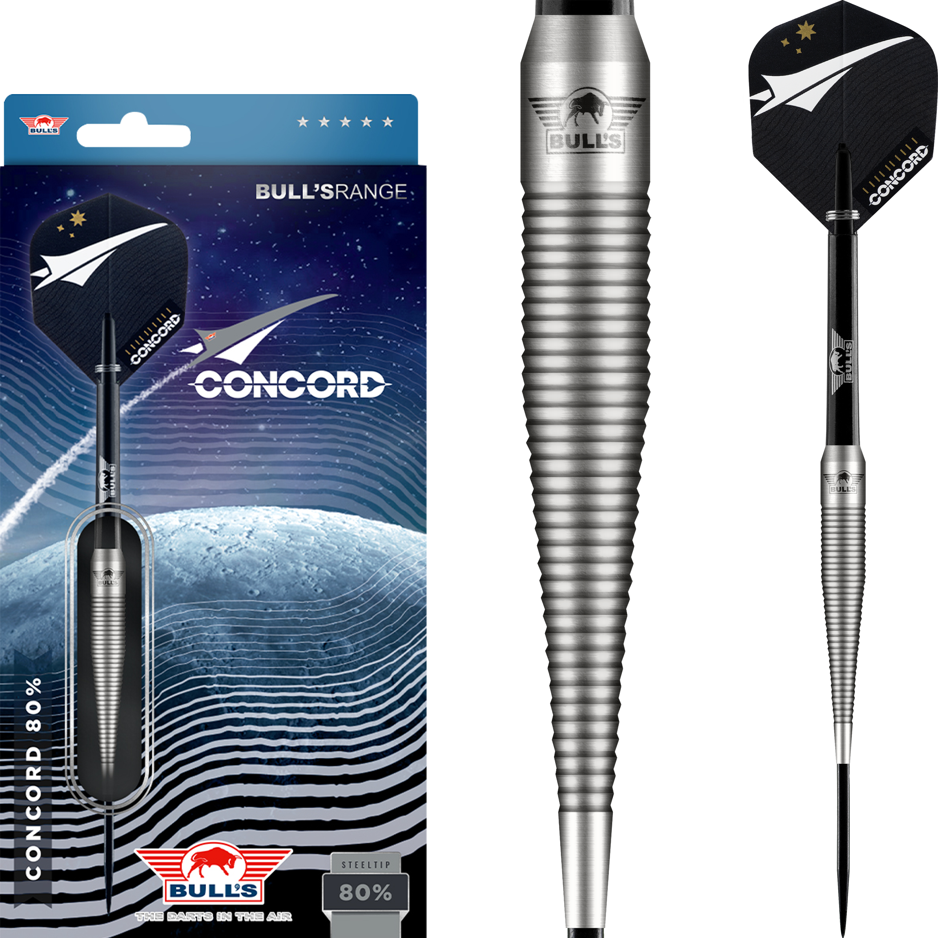 Bull’s Darts Smoke Silver Ash 2BA 20g Bull's V8 90% A | Premium Quality & Fast Delivery | Darts